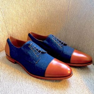 Taft Denim and Leather Shoes